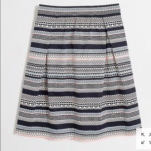 J. CREW factory printed sateen skirt pleated 10